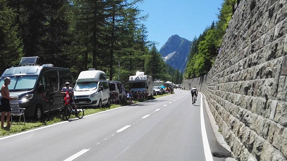 Der harte Aufstieg auf den Col de la Forclaz